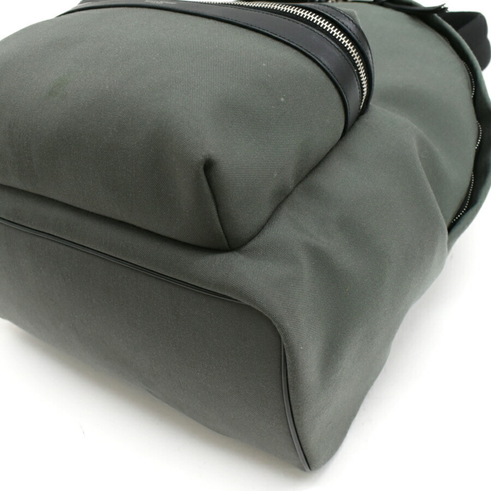 Saint Laurent YSL Paris City Backpack Moss Green Canvas - Picture 5 of 9